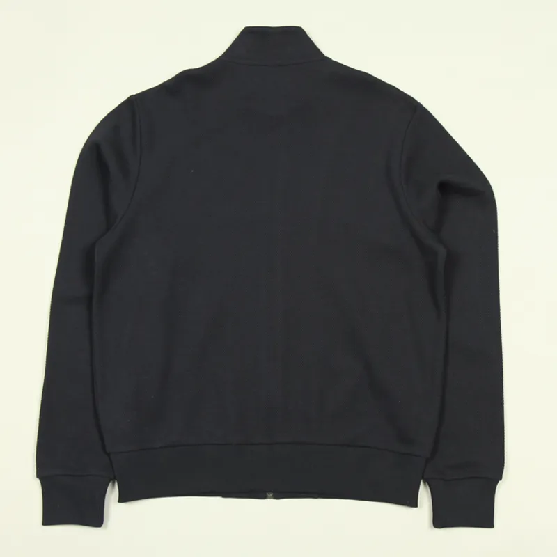 Fred Perry Button Neck Track Jacket - Navy-2